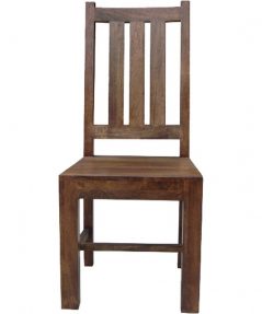 SOLID DARK MANGO WOOD DINING CHAIR