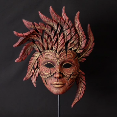 handpainted venetian mask sculpture from UK artist