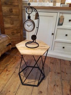 industrial style light mango wood hexgonal table industrial style light mango wood hexgonal table