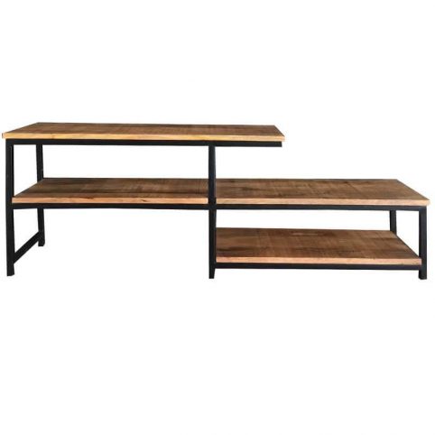 Industrial Style Light Mango Wood Low Plasma Unit Industrial Style Light Mango Wood Low Plasma Unit