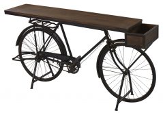 Retro upcycled bike table