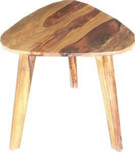Two tone sheesham wood side table