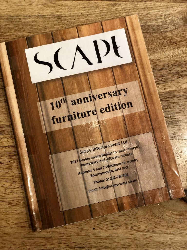 Our new, exciting and exclusive furniture range is here at Scape! 1 Scape 10th annivesary furniture