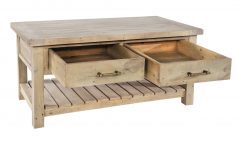 coffee table Drawers Open