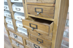 internal view of the drawers