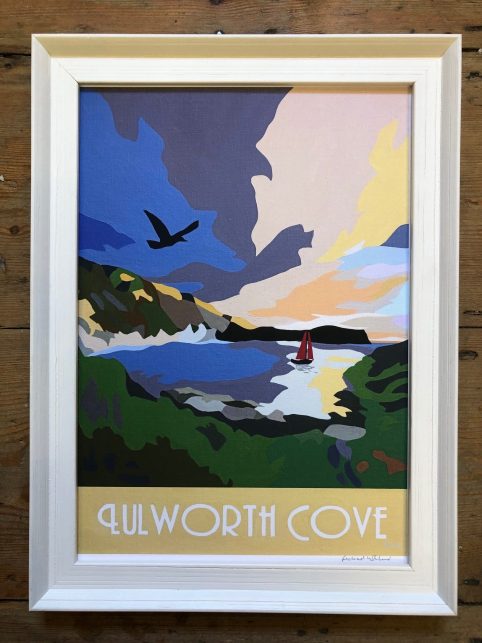 vintage style Lulworth Cove print vintage style Lulworth Cove print