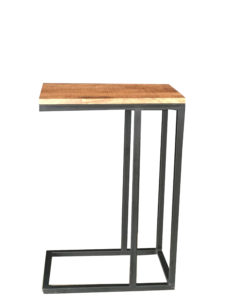 Industrial Style Light Mango Wood Side Table