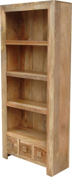 Light mango wood tall Bookcase