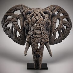 contemporary elephant bust sculpture edge sculpture from UK