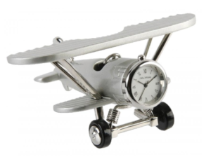 plane miniature clock