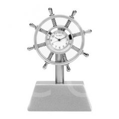 ships wheel miniature clock UK delivery