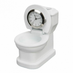 toilet miniature clock