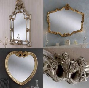 Art Deco Mirror Decorative mirrors Square mirror Polygonal mirror Golden mirror