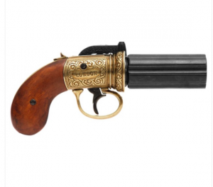 Denix replica London Pepper box flintlock pistol