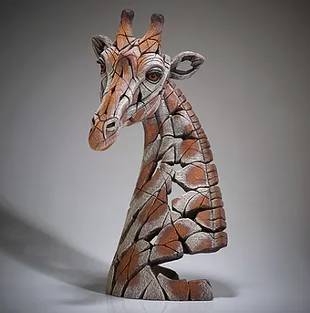 handpainted giraffe sculpture from UK artist handpainted modern giraffe sculpture from UK artist