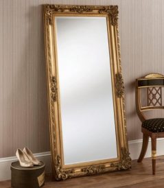 Ornate Gold Leaner Mirror