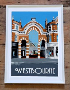 vintage style westbourne arcade print