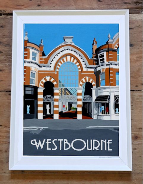 vintage style westbourne arcade print vintage style westbourne arcade print