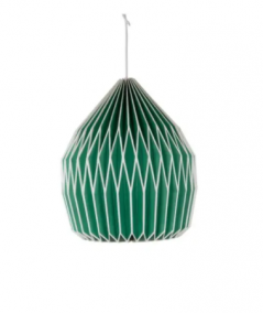 Green paper lampshade from Ian Snow