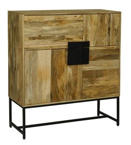 small industrial style light mango wood sideboard storage cabinet