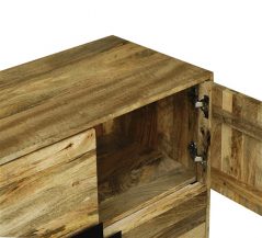 Industrial Style Light Mango wood 4 door sideboard / storage cabinet