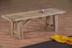 Solid Light mango wood rectangular coffee table