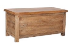 Solid light mango wood trunk style coffee table