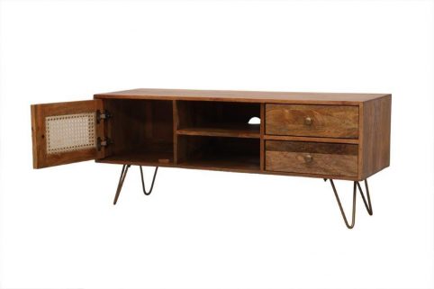 Indian sheesham wood tv unit Indian rosewood tv stand with shelves