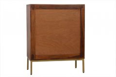 Solid Handcrafted Sheesham Sideboard with 3 Shelves back Sheesham rosewood sideboard back