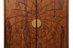 Solid Handcrafted Sheesham Sideboard with 3 Shelves details Indian Sheesham wood sideboard with three shelves