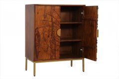 Rosewood small sideboard three shelves