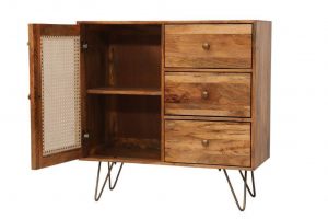 Sheesham wood sideboard with 3 drawer and doors