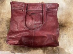 leather bag back