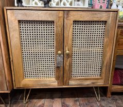 light mango wood side board with 2 rattan doors light mango wood side board with 2 rattan doors
