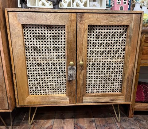 light mango wood side board with 2 rattan doors light mango wood side board with 2 rattan doors