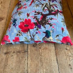 pale blue cotton velver cushion 60x40cm side (2) pale blue cushion cover 40x60cm