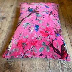 pink cotton velver cushion cover 60x40cm side (2) pink cushion cover