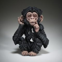 Dorset hand painted baby chimpanzee bust sculpture UK