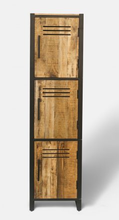 Dorset industrial style natural light mango wood locker