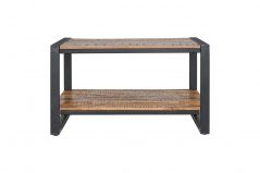 Industrial style side table with iron frames
