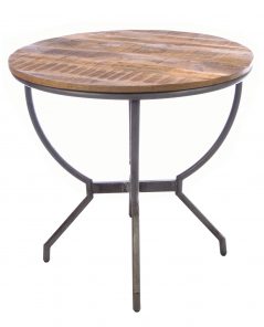 Industrial style solid mango wood dining table side industrial style solid mango wood dining table