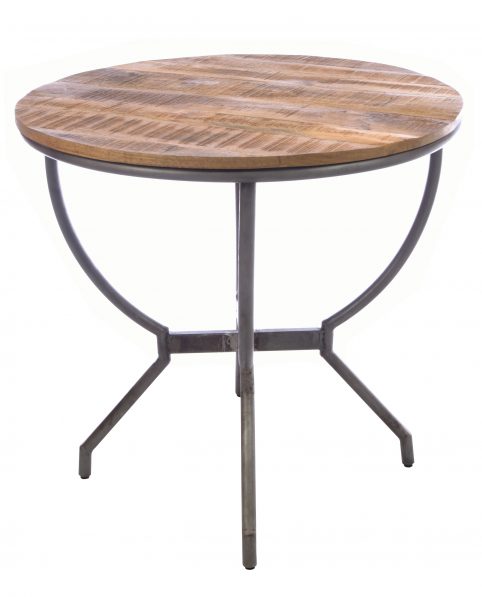 Industrial style solid mango wood dining table side industrial style solid mango wood dining table