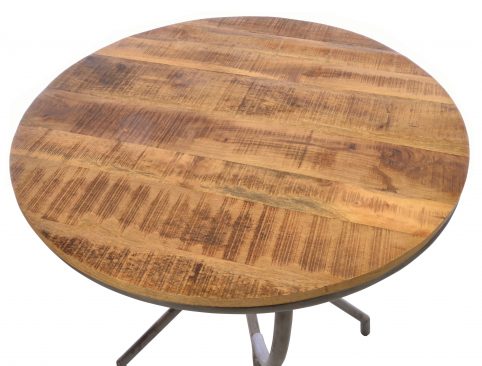 Industrial style solid mango wood dining table top industrial style solid mango wood dining table