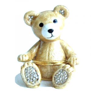 teddy bear trinket box