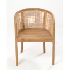 rattan round back chair
