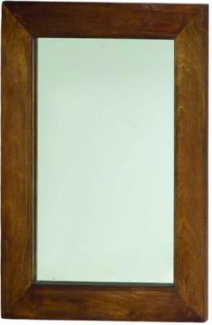 Handcrafted dark mango wood mirror