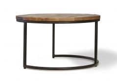 Chitran Product Photography Industrial style mango strong wood stool set with metal frame Mainland delivery