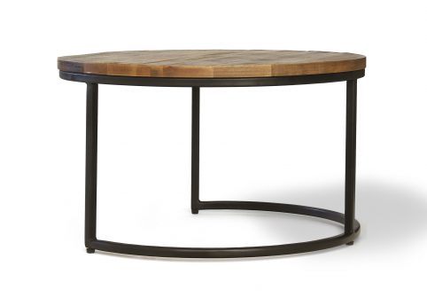 Chitran Product Photography Industrial style mango strong wood stool set with metal frame Mainland delivery