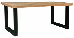 Industrial Style Mango Wood Dinning Table with Iron Legs (two sizes) Dorset