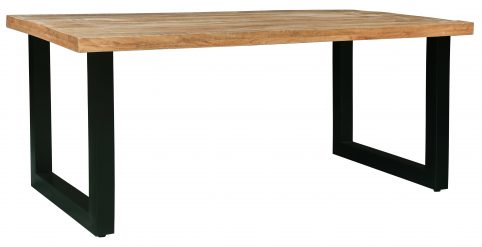 Chitran Product Photography Industrial Style Mango Wood Dinning Table with Iron Legs (two sizes) Dorset
